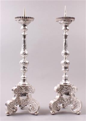 Paar Kerzenständer in Barockcharakter - Jewellery, Works of Art and art