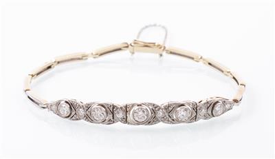 Brillant/Diamant Armkette zus. ca. 1,1 ct - Jewellery, Works of Art and art