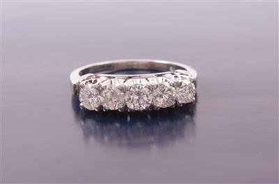 Brillant-Reihen-Ring zus. ca.0,9 ct - Schmuck, Kunst & Antiquitäten