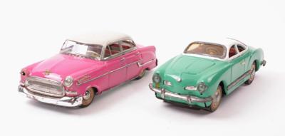 Opel Kapitän/VW Karman Ghia, tlw. Marke Gama, um 1960/70, - Jewellery, Works of Art and art