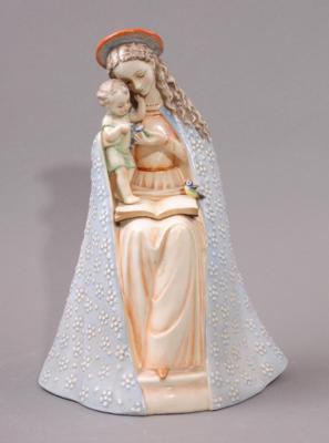 Hummelfigur, "Blumenmadonna mit Kind", - Gioielli, arte e antiquariato