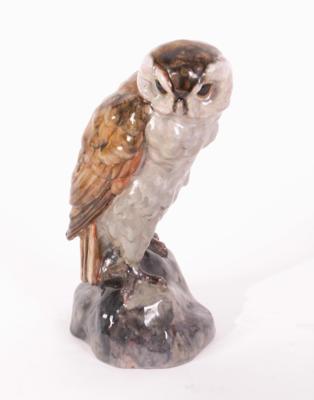 Tierfigur "Eule", Gmundner Keramik um 1917/23, - Schmuck, Kunst & Antiquitäten