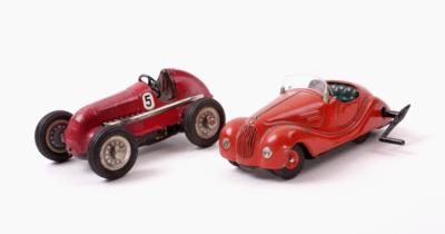 2 Schuco-Autos "Rennwagen Studio Nr. 1050/ Akustico Nr. 2002", - Gioielli, arte e antiquariato