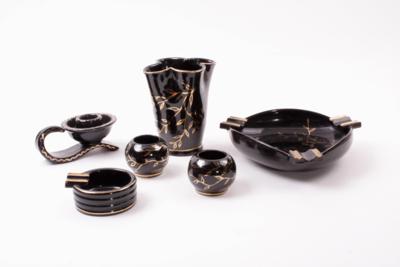 Rauchergarnitur, aus Mürztaler Keramik - Umění a starožitnosti