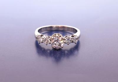 Altschliffbrillant/Brillanten ring zus. ca. 1,40 ct - Šperky a hodinky