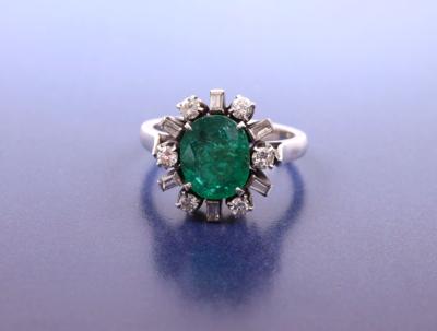 Brillanten/Diamanten/Smaragd Ring - Schmuck & Uhren