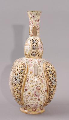 Dekorative Vase, ungarische Keramik, Marke Zsolnay/Pecs, - Porcellana, vetro e ceramica