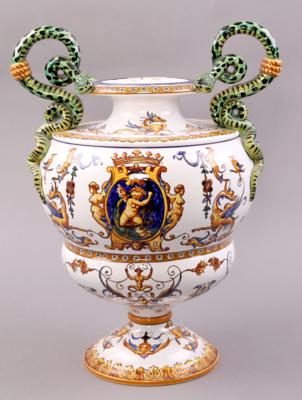 Henkelvase, Frankreich letztes Viertel 19. Jhdt., - Porcelán, sklo a keramika