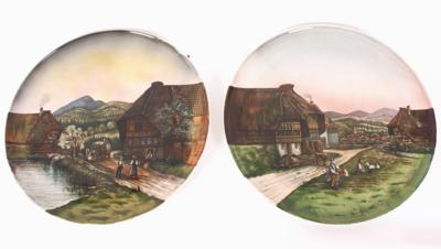 Paar Wandteller, Marke Villeroy  &  Boch, - Porzellan, Glas und Keramik