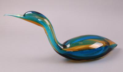 Wasservogel, Murano/Italien, 2. Hälfte 20. Jhdt., - Porcellana, vetro e ceramica