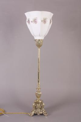 Tischlampe, im klassizistischem Stil, - Florale Kunst