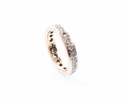 Brillant-Memoryring zus. ca. 0,70 ct - Gioielli, arte e antiquariato