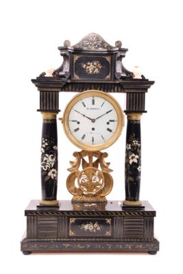 Biedermeier-Kommodenuhr, um 1830, - Gioielli, arte e antiquariato