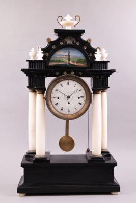 Biedermeier-Kommodenuhr, um 1830, - Gioielli, arte e antiquariato