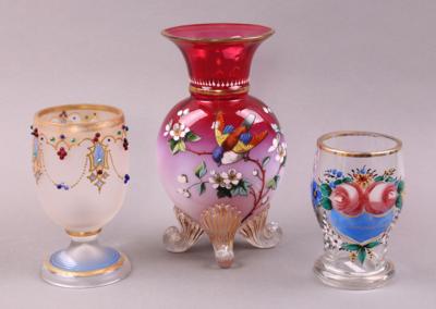 Fußbecher/Becher/Vase, - Jewellery, antiques and art