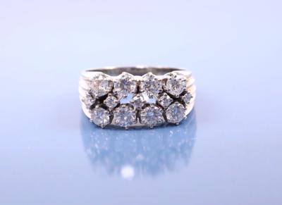 Brillant-Damenring zus. ca. 1,60 ct - Klenoty a Hodinky