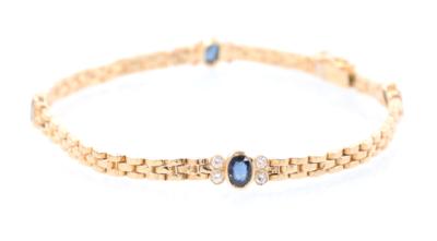 Brillant/Saphirarmkette - Jewellery and watches