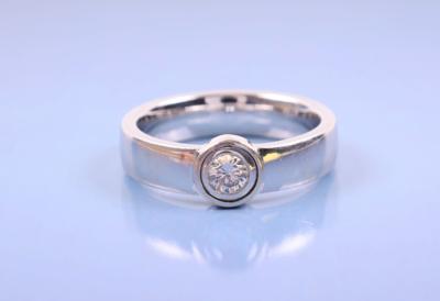 Brillantsolitär-Ring ca. 0,25 ct - Klenoty, umění a starožitnosti