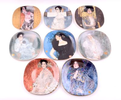 8 Wandteller, nach Gustav Klimt - Klenoty, umění a starožitnosti