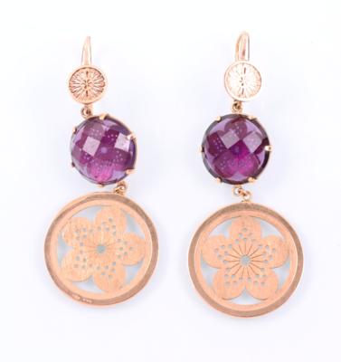 Amethyst-Ohrgehänge - Schmuck und Uhren