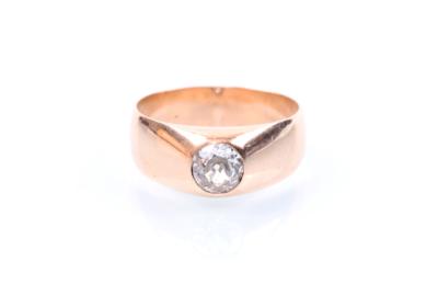 Altschliff-Brillant-SolitärRing ca. 0,80 ct - Jewellery, antiques and art