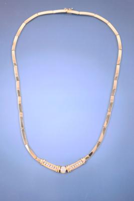 Brillantcollier zusammen ca. 0,70 ct - Gioielli, arte e antiquariato