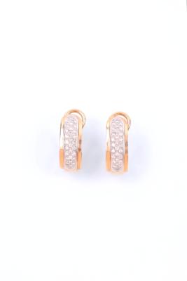 Brillanten zus. ca.0,40 ct Ohrclips - Gioielli, arte e antiquariato