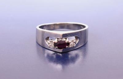 Brillant/Rubin Ring - Gioielli, arte e antiquariato