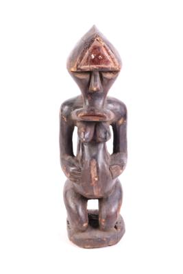 Afrikanische Frauen Figur sitzendene Schwangere - Gioielli, arte e antiquariato