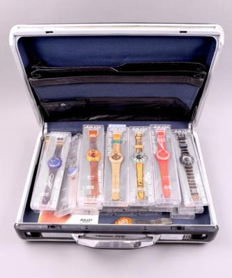 24 Swatch-Uhren "Lauda Air Collection", - Jewellery, Works of Art and art