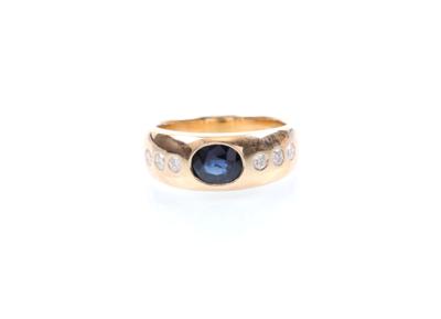 Brillant/Saphir-Ring - Jewellery, Works of Art and art