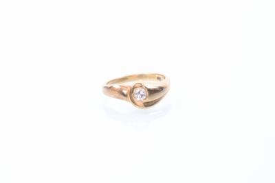 Brillant-Damenring, 0,17 ct - Gioielli, arte e antiquariato