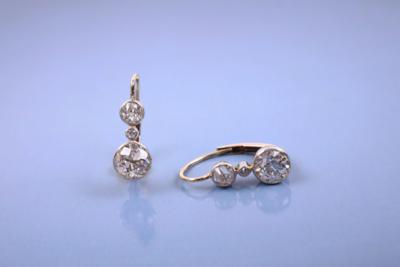 Altschliffbrillant/DiamantOhrgehänge zus. ca. 2,50 ct - Jewellery, Works of Art and art