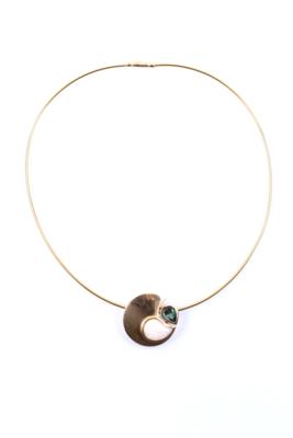 Opal/Turmalin-Anhänger an Collier - Jewellery, Works of Art and art