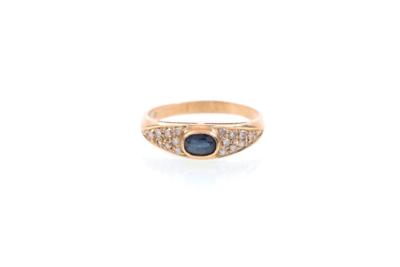 Diamant/Saphir-Ring - Jewellery, Works of Art and art