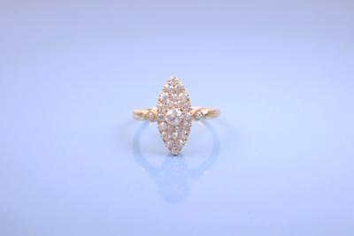 Altschliffbrillant/Altschliff diamantdamenring - Jewelry, Art & Antiques