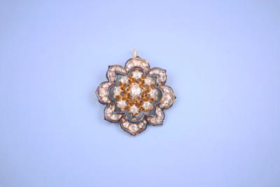 Diamant/Emailanhänger - Jewelry, Art & Antiques