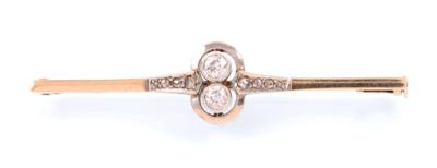 Altschliffbrillant/Diamanten Brosche zus. ca. 0,30 ct - Jewelry, Art & Antiques