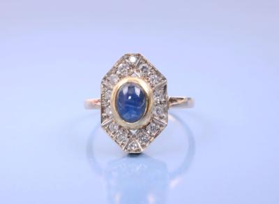 Brillant/Saphir-Damenring - Jewelry, Art & Antiques