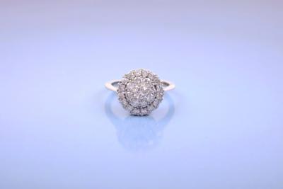 Brillantring zus. ca. 0,90 ct - Klenoty a Hodinky