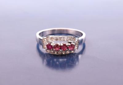 Brillant/Diamant/RubinDamenring - Jewelry, Art & Antiques