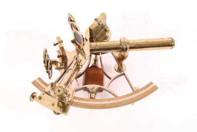 Nautischer Sextant "Wilson  &  Gillie Quay North Shields", England 2. Hälfte 19. Jhdt., - Gioielli, arte e antiquariato