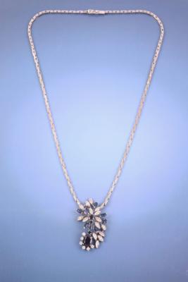 Brillant/Diamant/Saphir Collier - Šperky, umění a starožitnosti