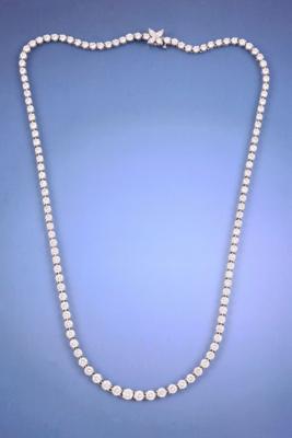 Brillantcollier Victoria 'TIFFANY  &  CO.' zus. ca. 11 ct - Uhren und Schmuck