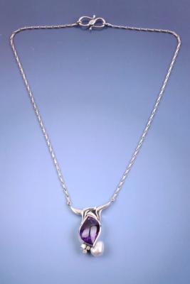 Brillant/Amethyst/Kulturperlencollier - Gioielli, arte e antiquariato