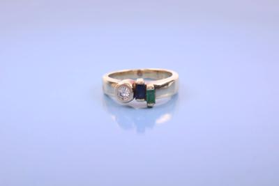 Brillant/Farbstein-Ring - Jewelry, Art & Antiques