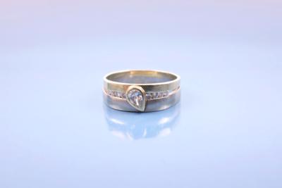 Brillant/Diamantring zus. ca. 0,45 ct - Jewelry, Art & Antiques