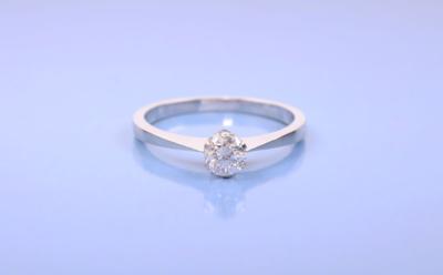 Brillant-Solitär-Damenring ca. 0,40 ct - Jewelry, Art & Antiques