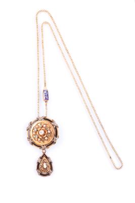 Diamant/Diamantrauten-Collier zus. ca. 1,50 ct - Jewelry, Art & Antiques