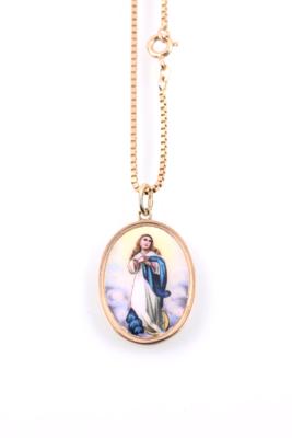 Mutter Gottes Anhänger an Halskette - Gioielli, arte e antiquariato